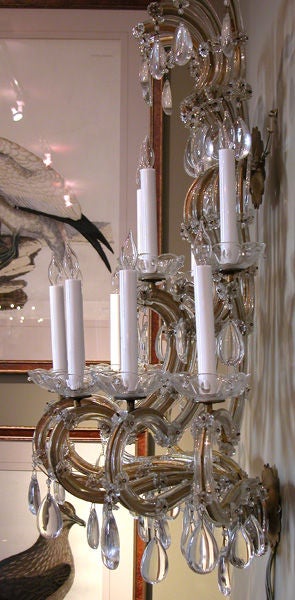 A Monumental Pair of French Maria Theresa Style Wall Sconces 1