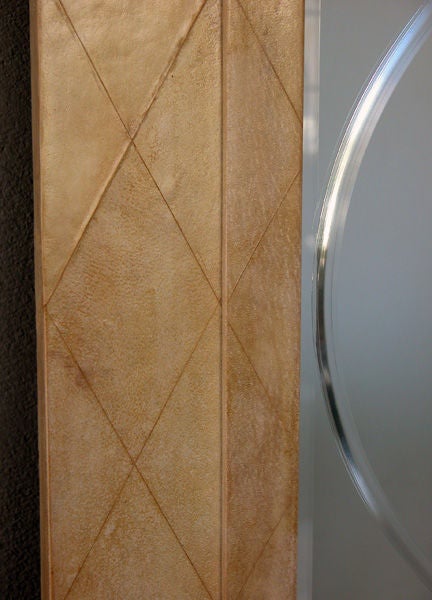 An Unusual Pair of American 1960's Rectangular Etched Mirrors