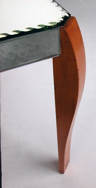 A Shimmering French 1950's Mirrored Rectangular Cocktail Table