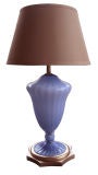 A Large-Scaled Italian 1960's Urn-Form Lamp of Periwinkle Blue