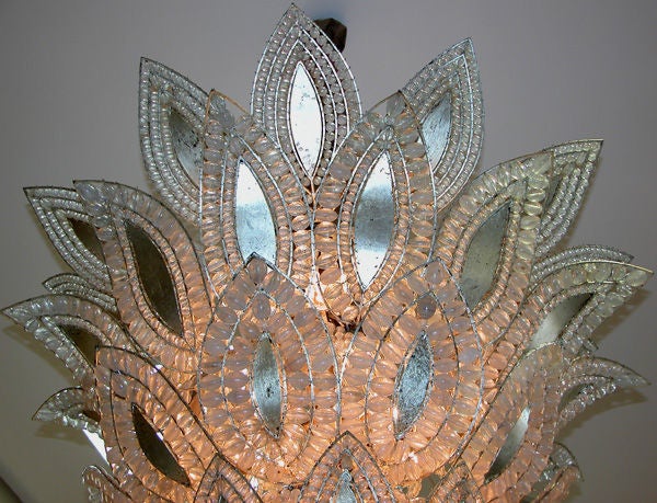 20th Century A French Ananas Art Deco Chandelier, Attributed to 'Bagues'