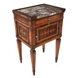A Finely Inlaid Italian Neoclassical Rosewood Commode w/Floral Marquetry