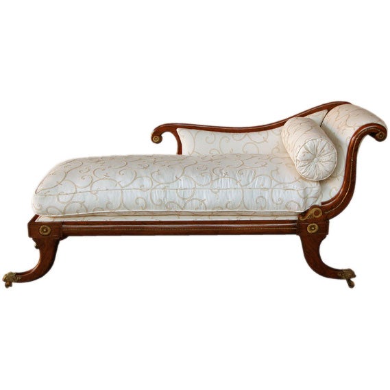 A Graceful English Regency Rosewood Grecian Style Settee