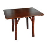 EARLY 20THC OLD HICKORY DINNING/GAMING TABLE IN ORIGINAL SURFACE