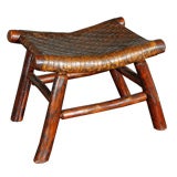 EARLY 20THC OLD HICKORY FOOT STOOL