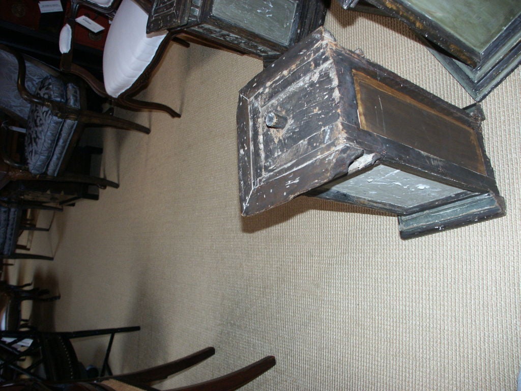 Set of Four Antique Italian Wood Fragments