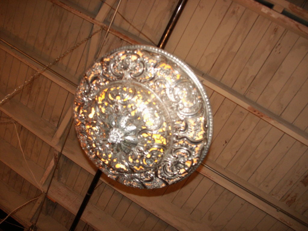 American Silvered Bronze Caldwell Hanging Lantern