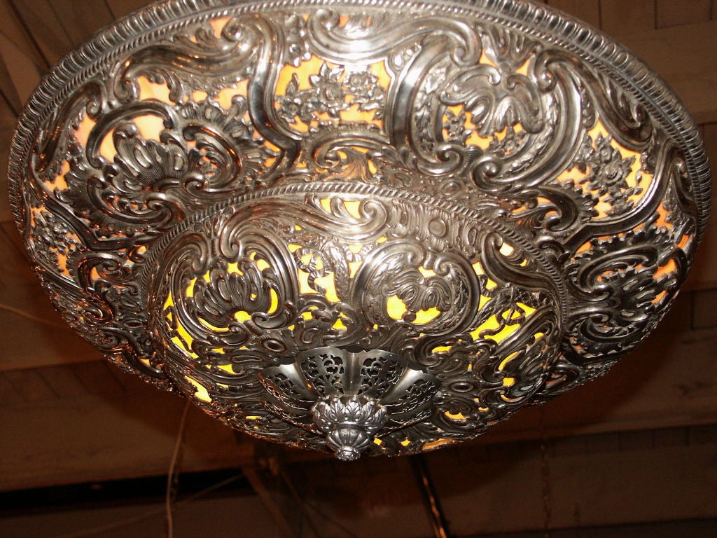 Silvered Bronze Caldwell Hanging Lantern 3