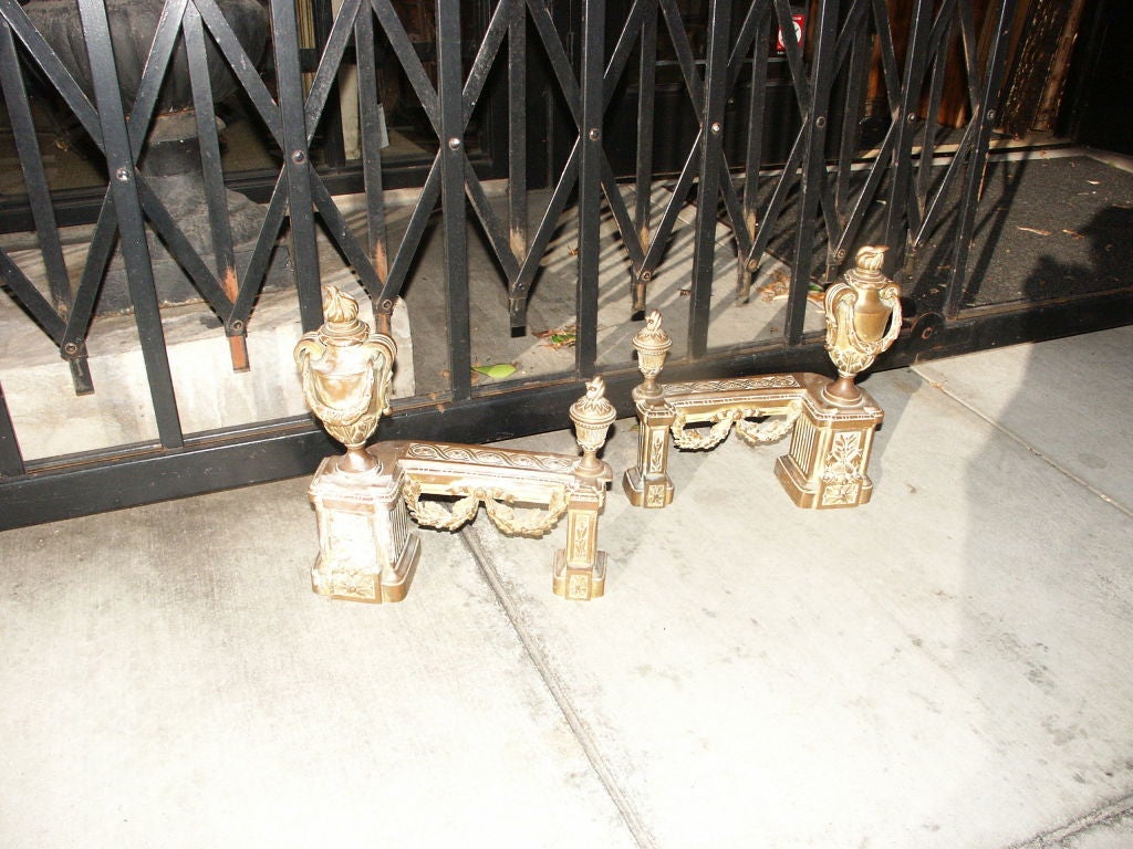 Bronze Chenets