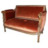 Small French Style Bench or Small Settee