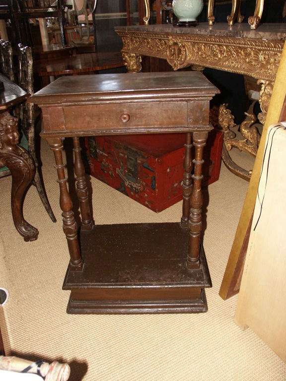 Italian Side Table with one Drawer