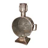 Antique Industrial Style Tole Lantern with Glass Front