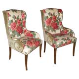 Vintage Pair of Wing Chairs