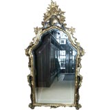 Late 20th C Italian Made Chinoiserie Decorated Mirror