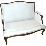 Early 19th C French Beechwood Settee