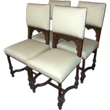 Set of Four Dining Room Chair In Yellow