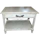 Painted With Distressed Finish End Table