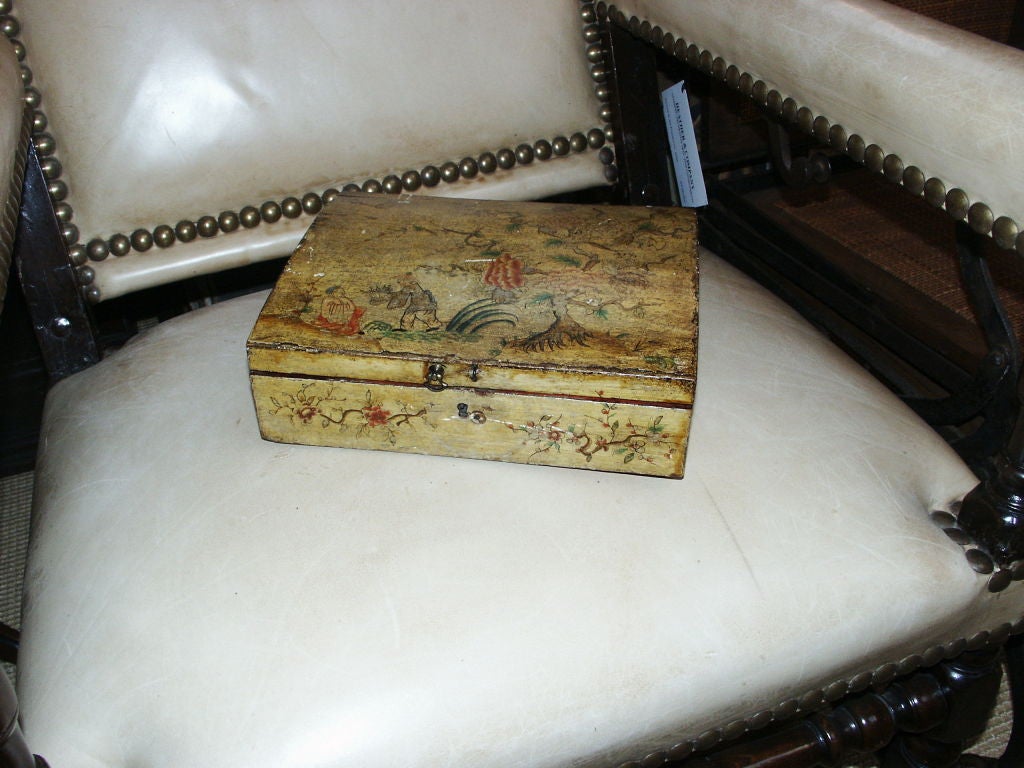 Antique Chinoiserie Decorated Italian Box