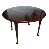 Antique Queen Anne Drop Leaf Table In Mahogany
