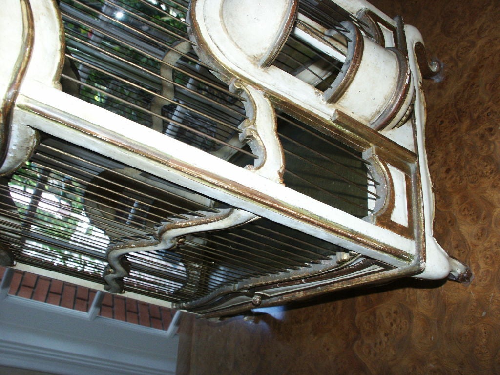 Wood Antique Bird Cage