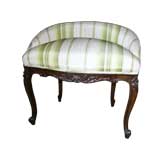 French Walnut Vanity Bench Now in White