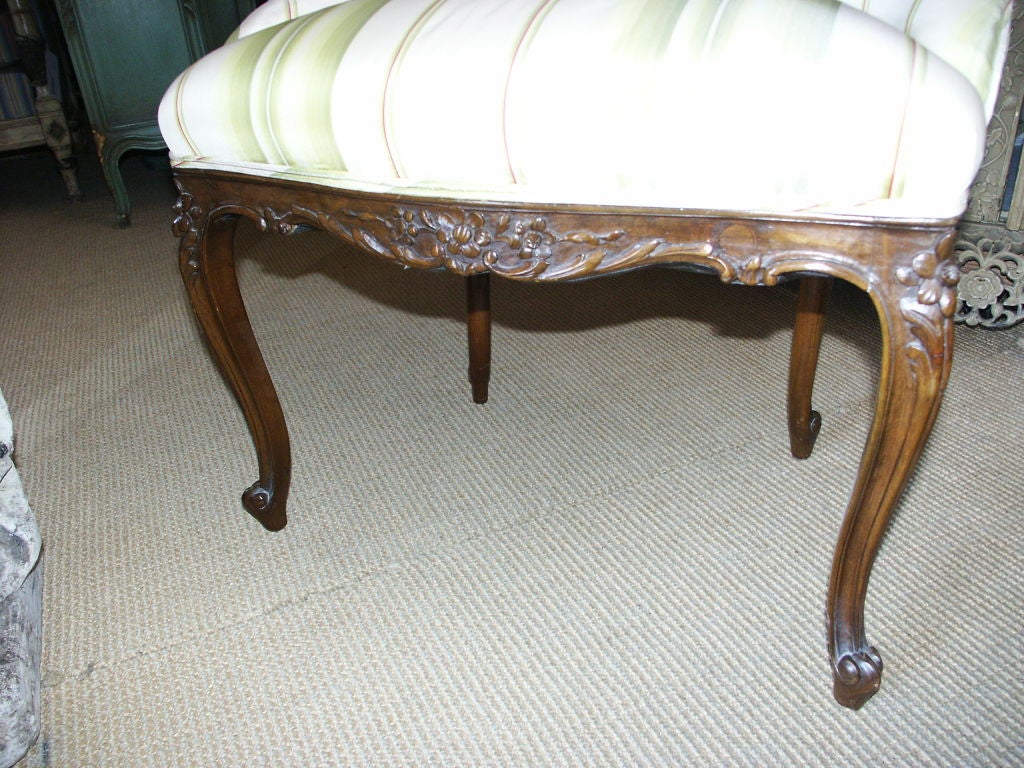 French Walnut Vanity Bench Now in White