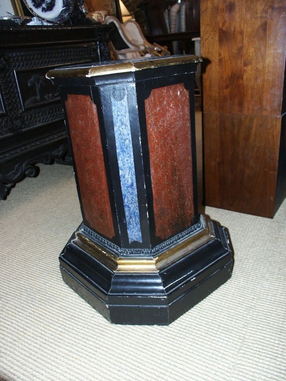 Painted Antique Italian Wood Base