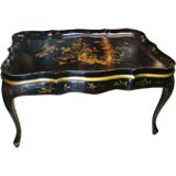 Black Chinoiserie Tray Top Table