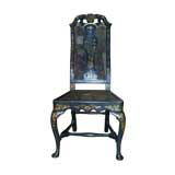 Antique 19th C Jappaned Chair