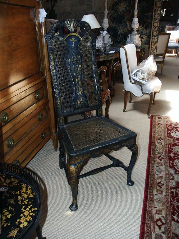 19th C Jappaned Chair