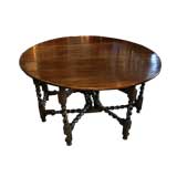 Vintage Oval Drop Leaf  Dining Table