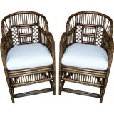 Pair of Vintage Bamboo Chairs