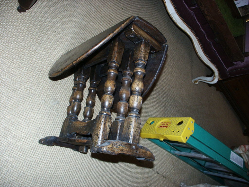 Small Rustic Gate Leg Table For Sale 2