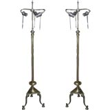 Bronze Floor Lamp with Adjustable Height