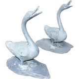 Pair of Asian Bronze Birds