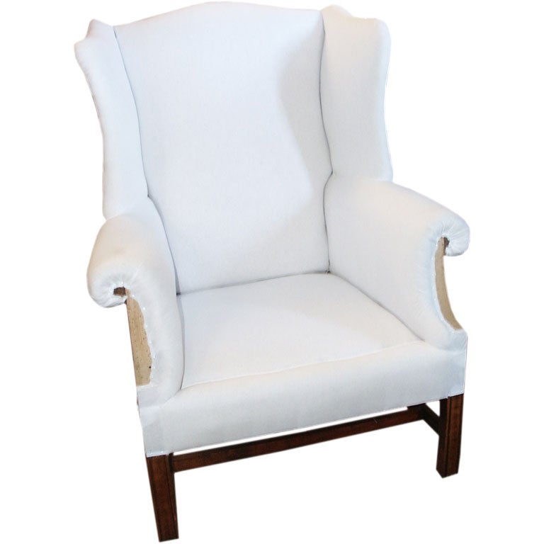 Traditional  Wing Chair For Sale
