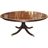 Large Round 72" Regency Style Dining Table
