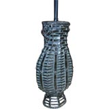 Fine Japanese Woven Bronze Lamp with Dragon Fly Design