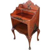 Scarlet Chinoiserie Decorated Side Table