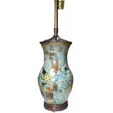 Decalcomania Lamp With Chinoiserie Theme