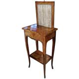 Charming Small French Table With Screen