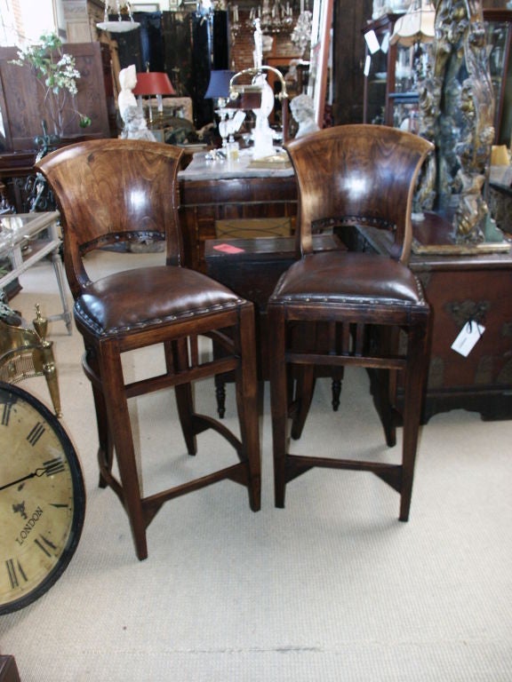 leather bar chairs with backs