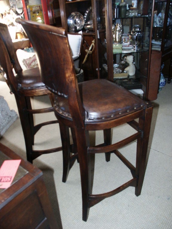 leather bar stools with backs