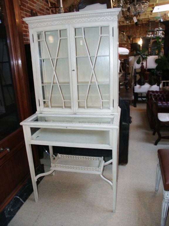 Early 20th C Vitrine Cabinet in the George III Style
