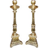 Pair of Giltwood Candle Sticks