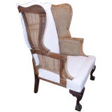 19th C American Wing Chair With Claw and Ball Feet