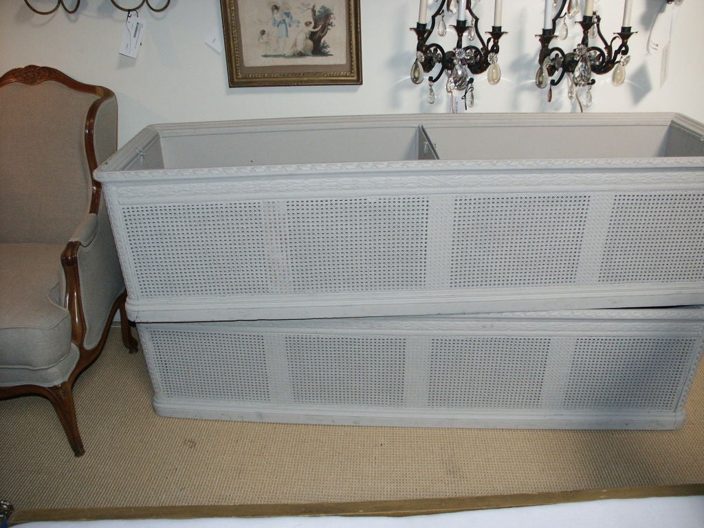 Large Pair of 19th C French Planter Boxes