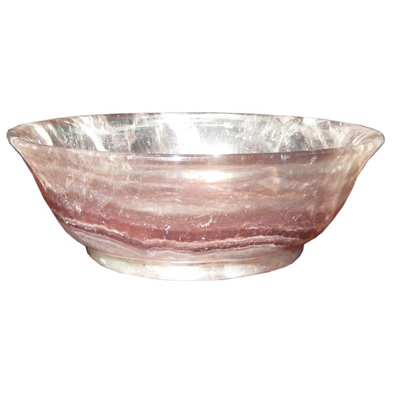 Carved Quartz Bowl at 1stdibs