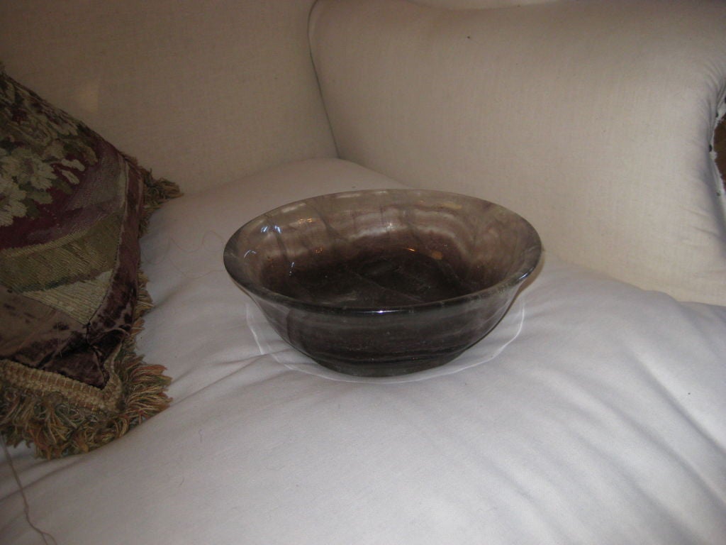 Carved Quartz Bowl