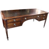Classic Leather Top Desk by Kittenger